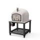 TUOZI - Horno de Leña Exterior de Obra Modelo KITAWAY (Blanco - 120 x 120 x 170 cm) – Aislado con Corcho y 3 Mantas Cerámicas - REF: T00053