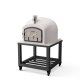 TUOZI - Horno de Leña Exterior de Obra Modelo KITAWAY (Blanco - 100 x 100 x 170 cm) – Aislado con Corcho y 3 Mantas Cerámicas - REF: T00059