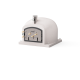 TUOZI - Horno de Leña Exterior de Obra Modelo KITAWAY (Blanco - 120 x 120 x 65 cm) – Aislado con Corcho y 3 Mantas Cerámicas - REF: T00078