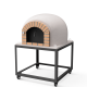 MOVELAR - Horno de Leña Exterior de Obra Modelo STROMBOLI (Blanco - 80 x 80 x 152 cm) – Aislado con Corcho y 3 Mantas Cerámicas - REF: M00099