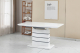 Mesa CHAMBERY Extensible Lacada Blanca 140 a 180 x 80 cm