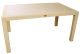 Mesa MIJAS de Polipropileno Capuccino 150 x 90 cm Imitación Ratán para Exterior