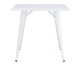 Mesa TOL EK LIMITED de Acero Blanca 80 x 80 cm