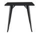 Mesa TOL EK LIMITED de Acero Negra 80 x 80 cm