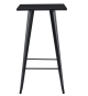 Mesa TOL EK LIMITED Alta de Acero Negra 60 x 60 cm
