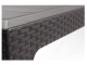 Mesa TROPICAL polipropileno efecto ratán antracita 140 x 80 x 75 cm