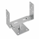 MADERLAND - Soporte alzado para poste de madera de 7 x 7 a 14 x 14 cm en acero galvanizado