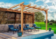 Pérgola de Madera Adosada ANDORRA 4x4 m Madera Laminada