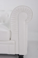 Sofá de diseño modelo CHESTER 2 plazas tapizado en similpiel blanca 72 x 154 x 71 cm
