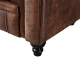 Sofá de diseño modelo CHESTER 3 plazas tapizado en similpiel vintage 72 x 203 x 71 cm