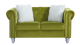 Sofá de diseño modelo CHESTER STYLE 2 plazas tapizado en velvet verde 87 x 154 x 79 cm