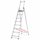 Escalera profesional reforzada T-PRO-8x1 con arco de seguridad SCAL
