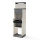 TUOZI - Barbacoa de Obra para Carbón Modelo VENIT FLEX HOTTE (Gris/Blanco - 59 x 47 x 197 cm)