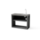 TUOZI - Módulo Bancada Black Venit 110 negro con fregadero y grifo