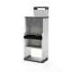 TUOZI - Barbacoa de Obra para Carbón Modelo VENIT FLEX PLUS HOTTE [F] (Gris/Blanco - 78 x 47 x 197 cm)