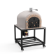 MOVELAR - Horno de Leña Exterior de Obra Modelo VESUVIUS (Blanco - 120 x 120 x 165 cm) – Aislado con Corcho y 3 Mantas Cerámicas - REF: M00424