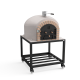 MOVELAR - Horno de Leña Exterior de Obra Modelo VESUVIUS (Blanco - 100 x 100 x 157 cm) – Aislado con Corcho y 3 Mantas Cerámicas - REF: M00420