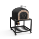 MOVELAR - Horno de Leña Exterior de Obra Modelo VESUVIUS (Negro - 120 x 120 x 165 cm) – Aislado con Corcho y 3 Mantas Cerámicas - REF: M00418