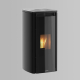 Estufa de pellets ZENA V de 9 kW negra Schuster